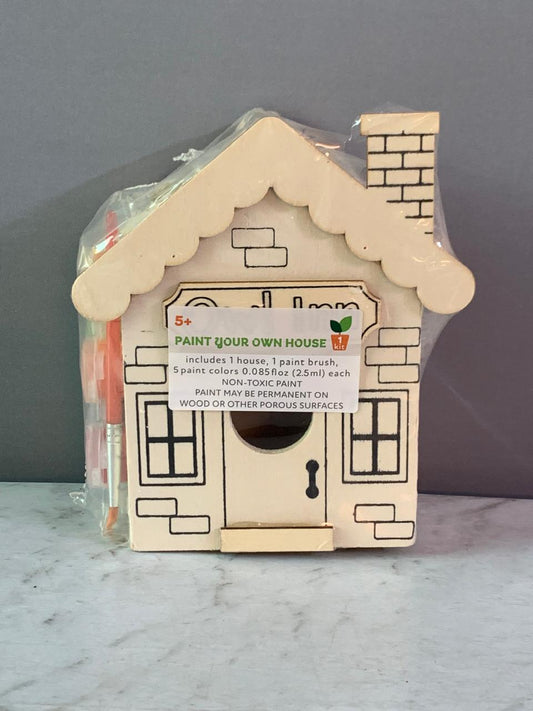 "Paint Your Own House" Wooden Arts And Crafts Kit. (New)