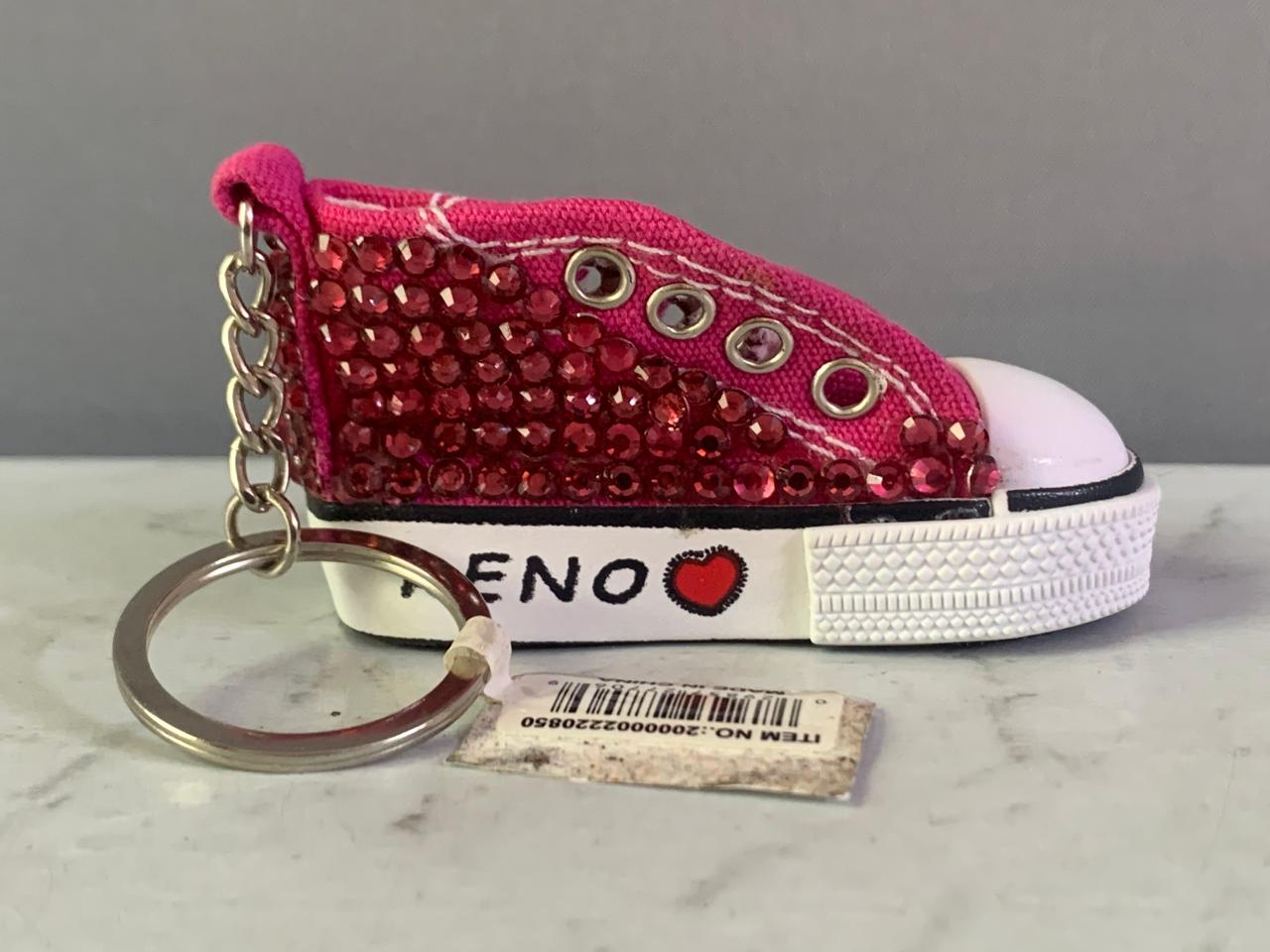 Reno Nevada Souvenir Sneaker Shoe Keychain.