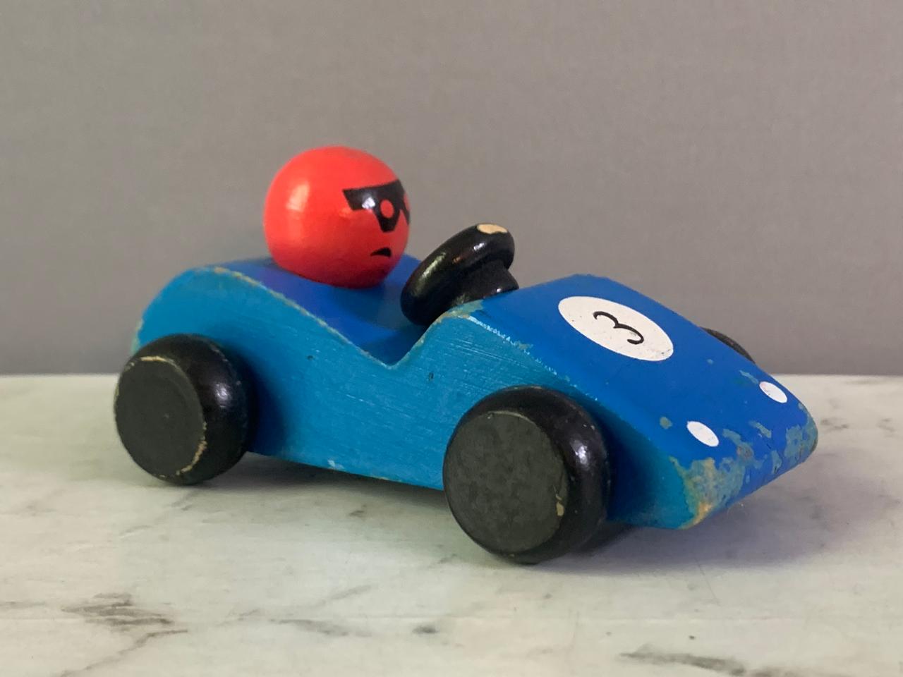 Wooden Toy Race Car (condition 8.5/10)