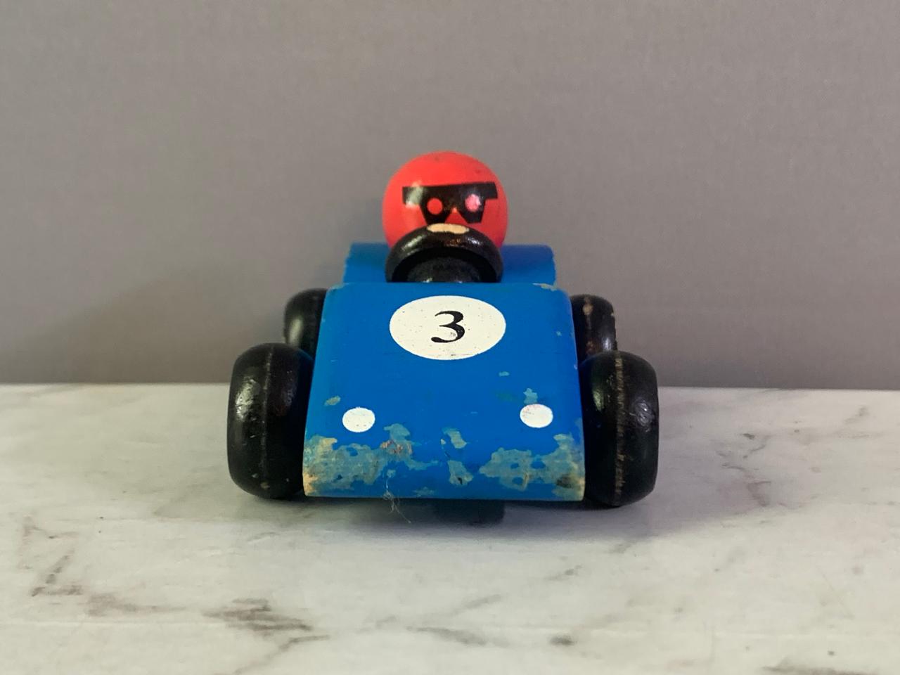 Wooden Toy Race Car (condition 8.5/10)