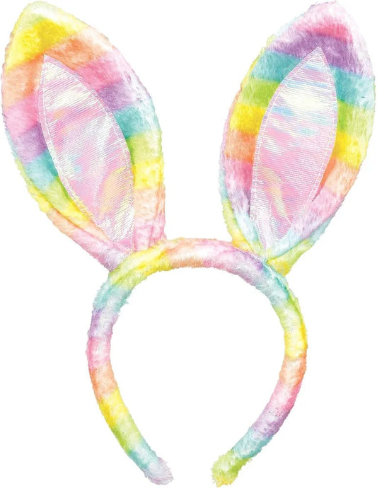 Lovisa Kids Fabric Fluffy Rainbow Bunny Ear Headband