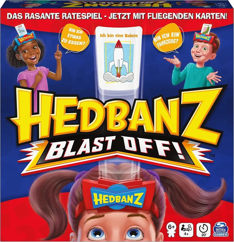 Spin Master Games - Hedbanz - Blast Off, Family Guessing Game.