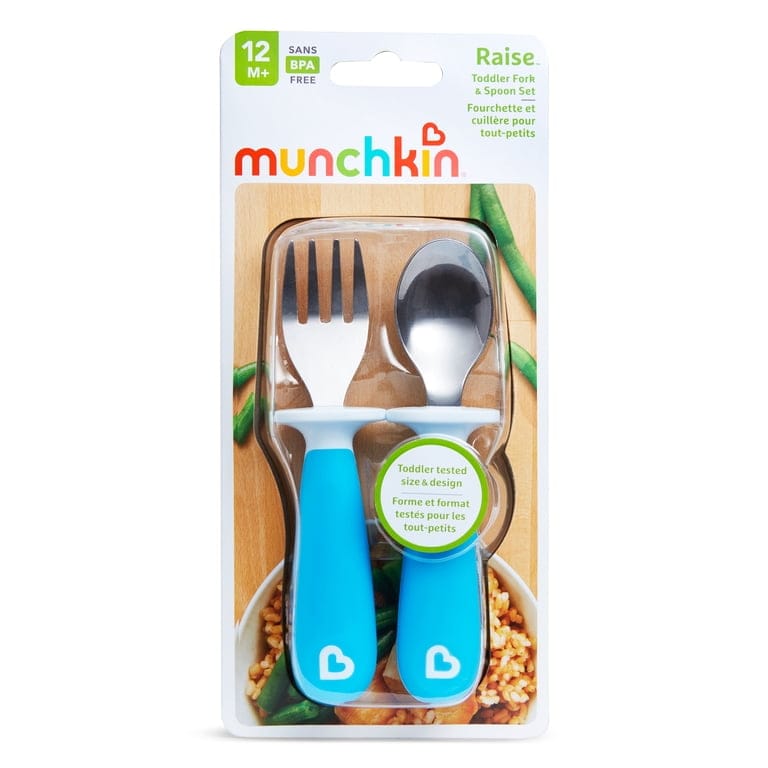 Munchkin Raise Toddler Fork and Spoon Set. (New)