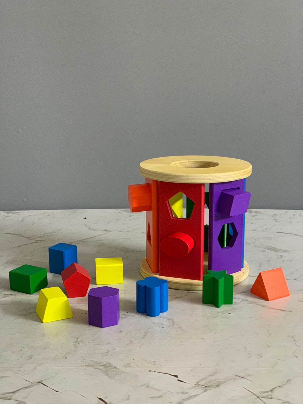 Melissa & Doug Match and Roll Shape Sorter.