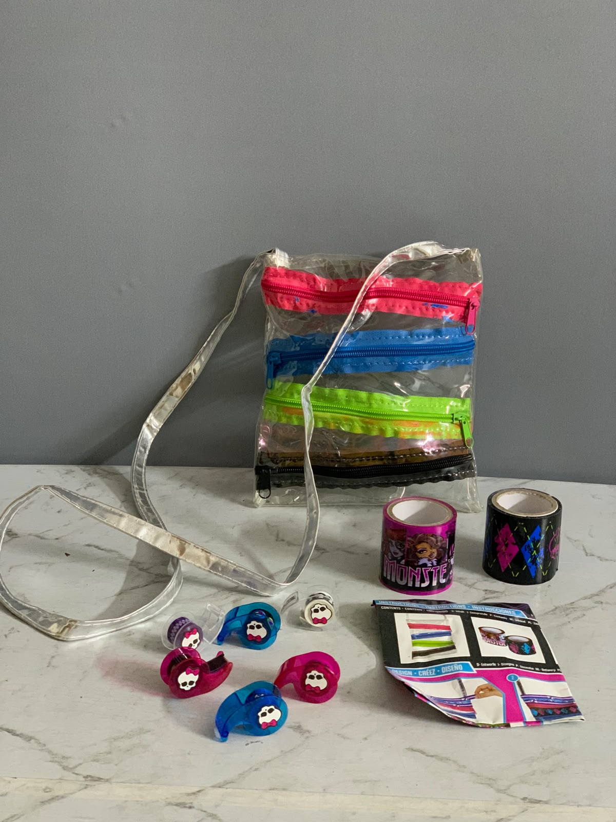 Monster High Tapeffiti Zipper Zak X-Body Design Kit.