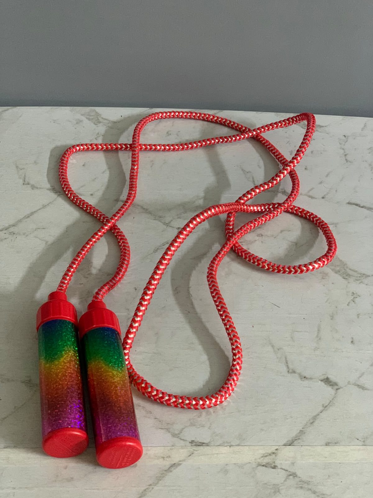 Rainbow Glitter Skipping Rope.