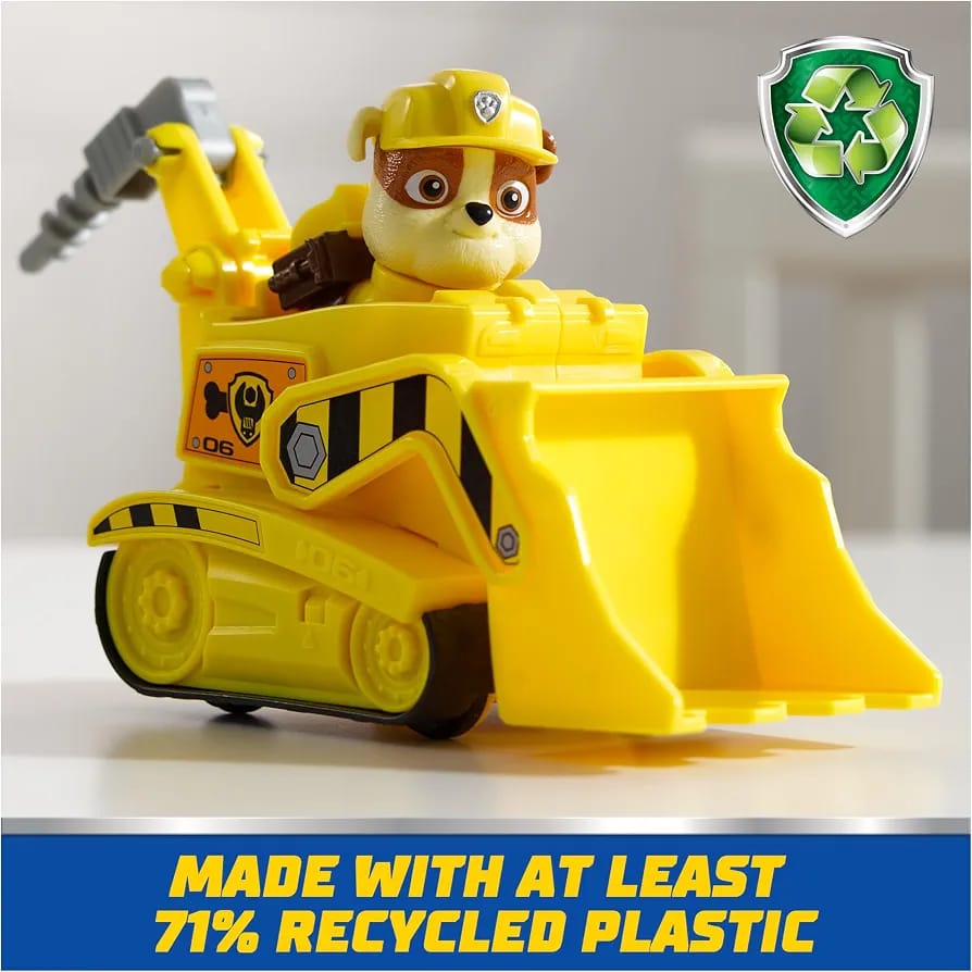 Paw Patrol, Rubble’s Bulldozer Toy Truck. (Without figurine)