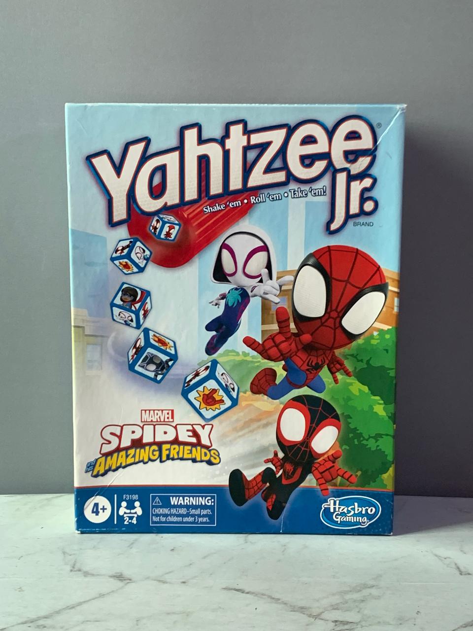 Hasbro Gaming Spidey and His Amazing Friends Yahtzee Jr.Marvel Edition Board Game.