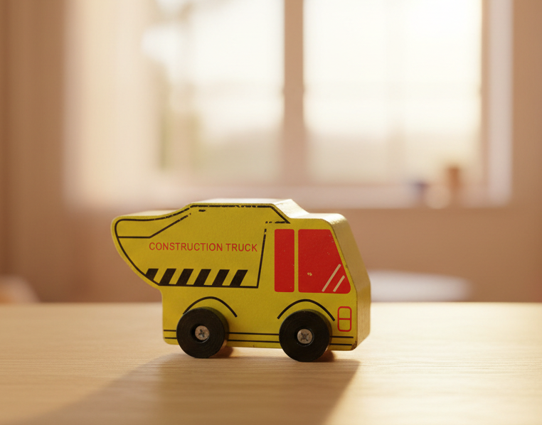 Greenbrier Wooden Toy Construction Truck.