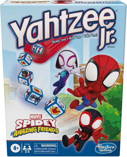 Hasbro Gaming Spidey and His Amazing Friends Yahtzee Jr.Marvel Edition Board Game.