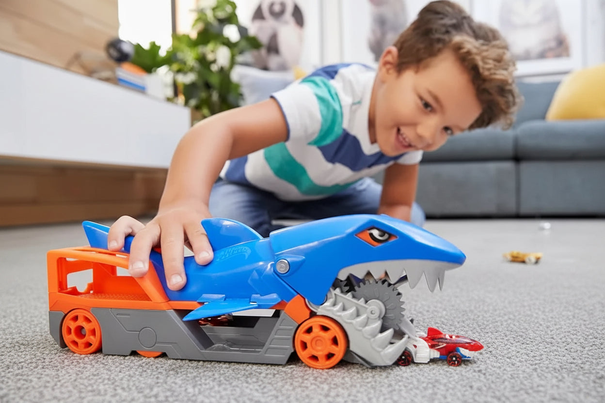 Hot Wheels Shark Chomp Transporter.