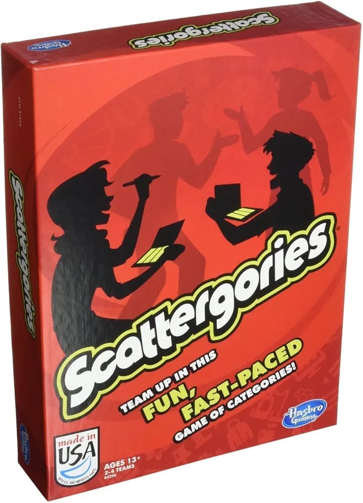 Scattergories Game of Categories.