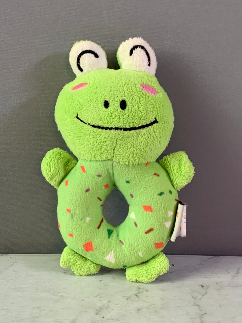 Frog Donut Plush Toy.