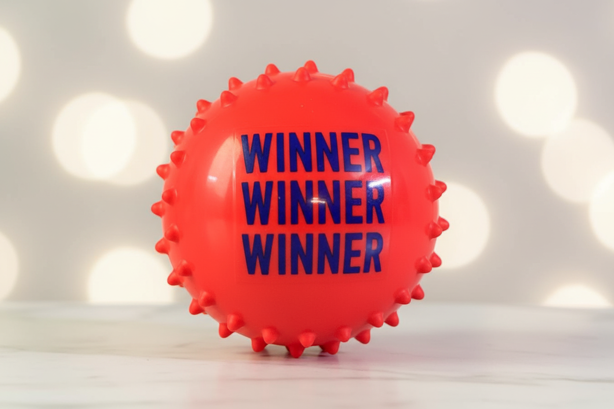 Dave &amp; Buster’s Spiky Squeeze Ball.