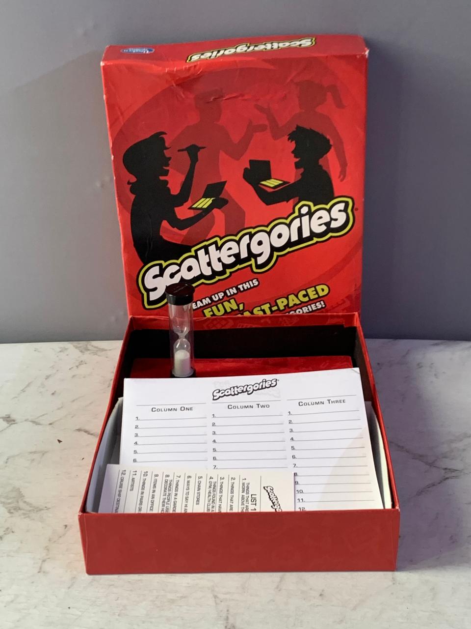 Scattergories Game of Categories.