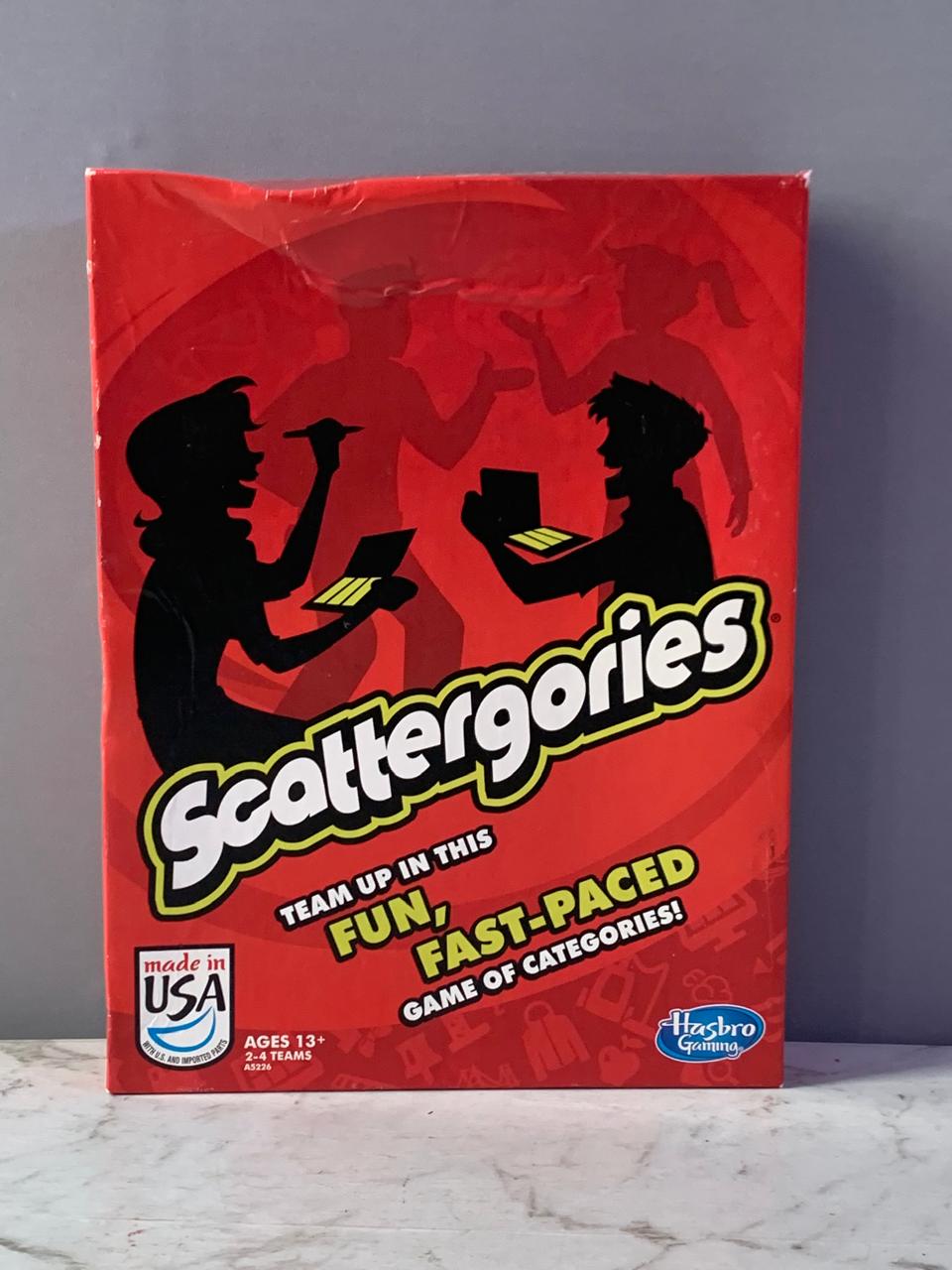 Scattergories Game of Categories.
