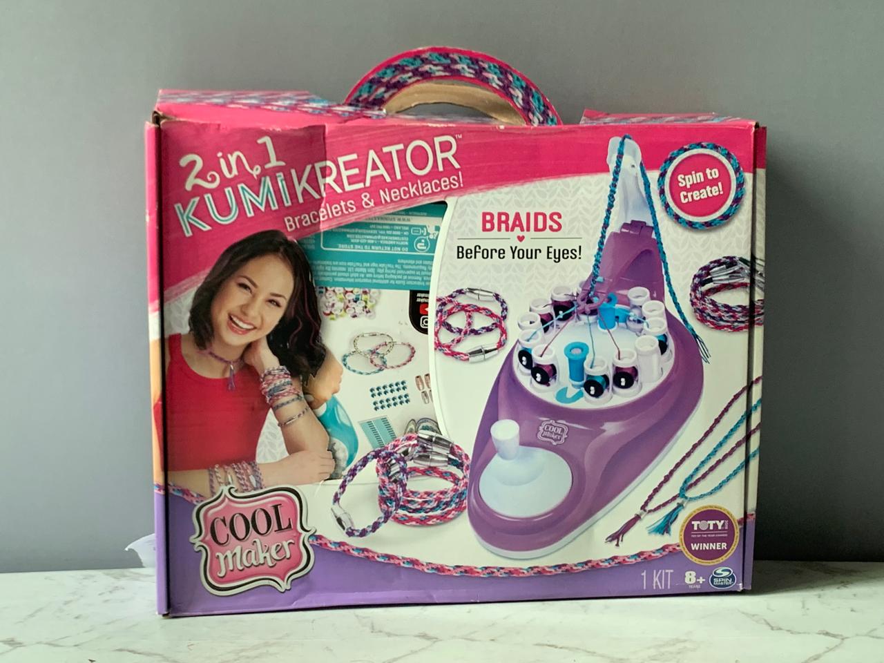 Cool Maker, 2-in-1 KumiKreator, Necklace and Friendship Bracelet Maker Activity Kit. (Rs 300 advance)