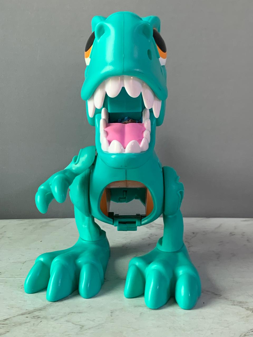 Play-Doh Dino Crew Crunchin' T-Rex Toy.(hand missing)(Rs250 advance)
