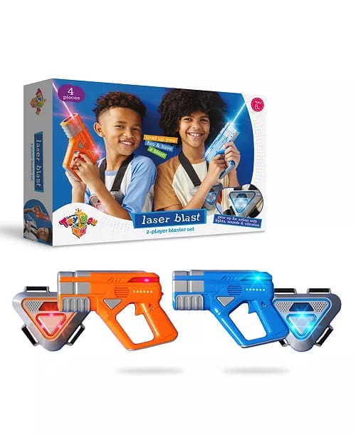 Geoffrey's Toy Box Laser Blast 2-Player Blaster Set (batteries covers missing) (Rs 350 advance)