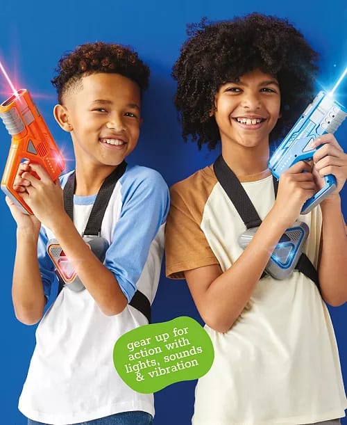 Geoffrey's Toy Box Laser Blast 2-Player Blaster Set (batteries covers missing) (Rs 350 advance)