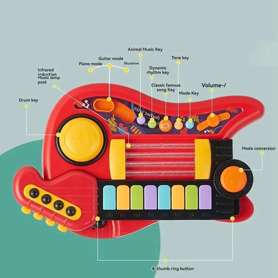 wewoe Kids 2 in 1 Guitar & Piano.