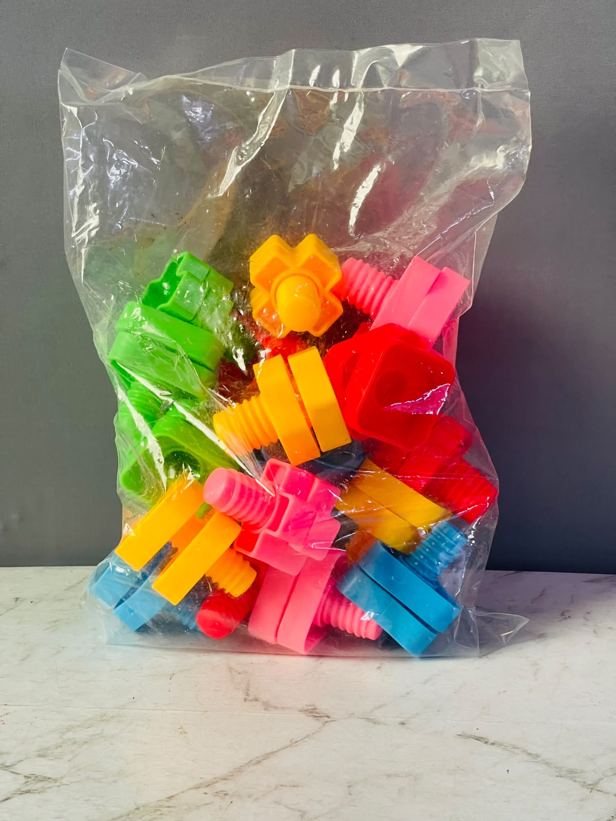 Nuts And Bolts Building Block Set. (Rs 250 advance)