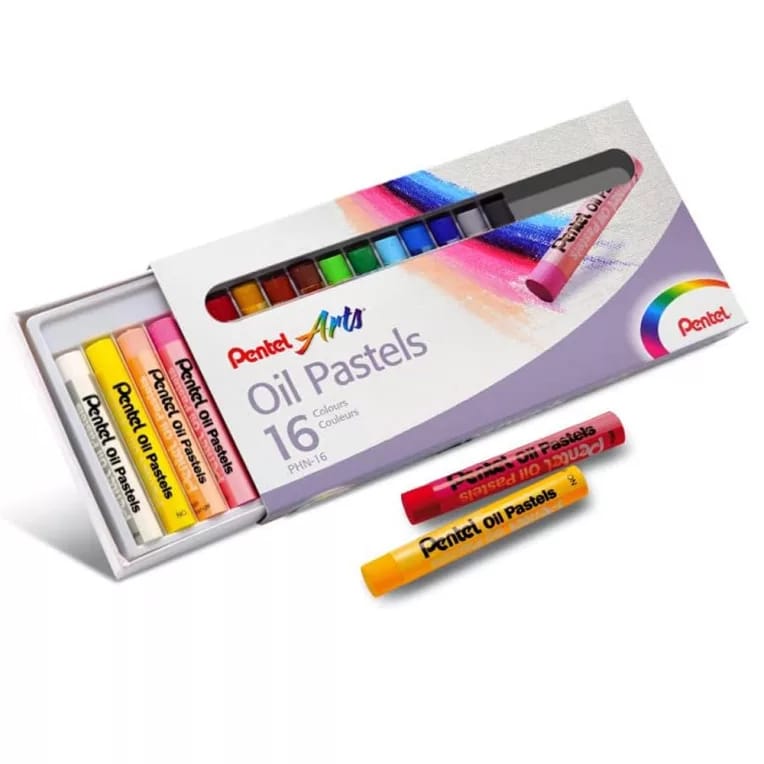 Pentel Arts Oil Pastels 16-Colour Set. (New)