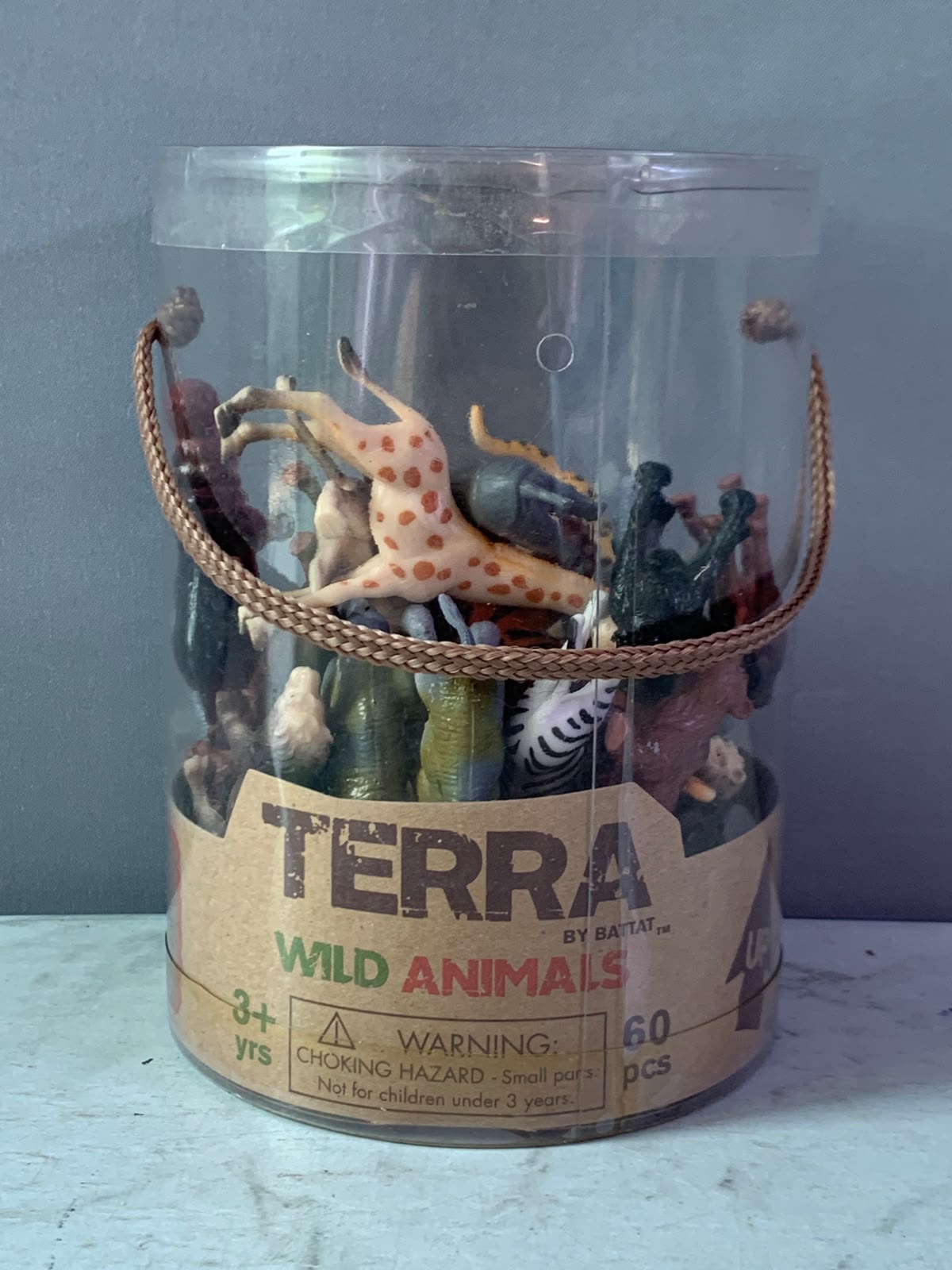 Terra By Battat Wild Animal Figurines Tube. (36 pieces)