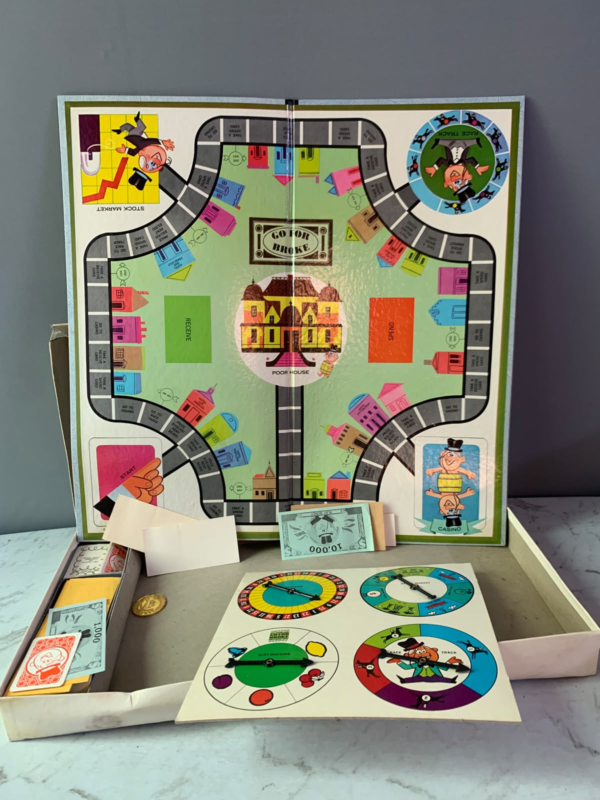 Go For Broke Board Game. (Without dice n cup)(Rs 250 advance)