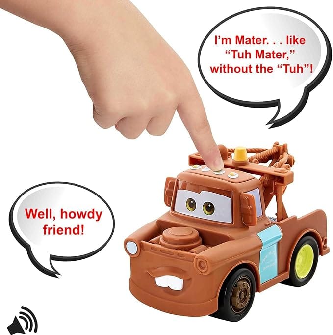 Pixar Disney Cars Track Talkers - Mater Talking Vehicle.(Batteries need replacement)