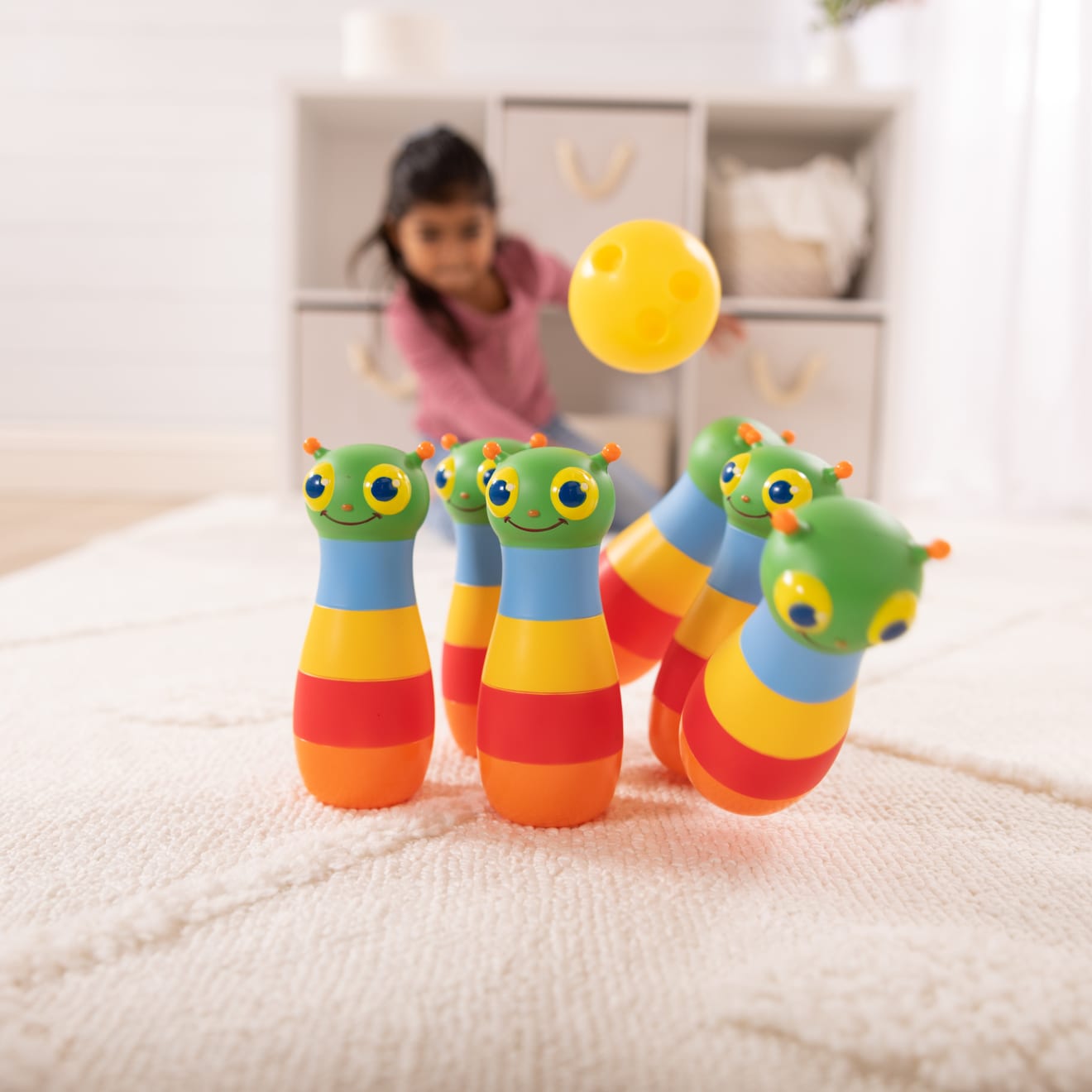Melissa & Doug Happy Giddy Bowling Set. (5 pins available)(Rs 300 advance)