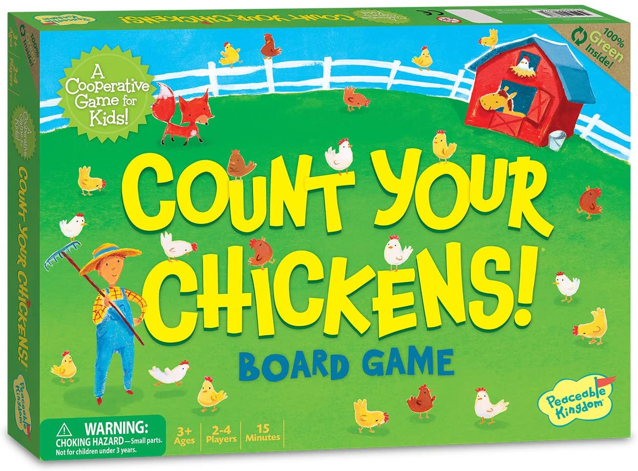 Peaceable Kingdom Count Your Chickens! Board Game. (Without hen stand) (Rs 300 advance)