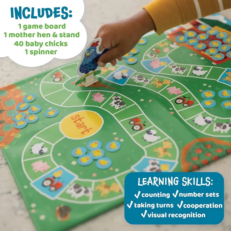 Peaceable Kingdom Count Your Chickens! Board Game. (Without hen stand) (Rs 300 advance)
