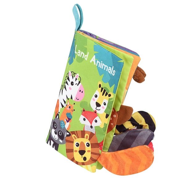 Land Animals Soft Baby Cloth Book.