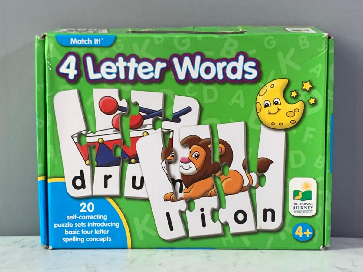Match It 4 Letter Words Card Game.