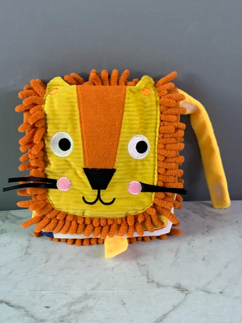 Sensory Snuggables Roar! Hand-Puppet Cloth Book.