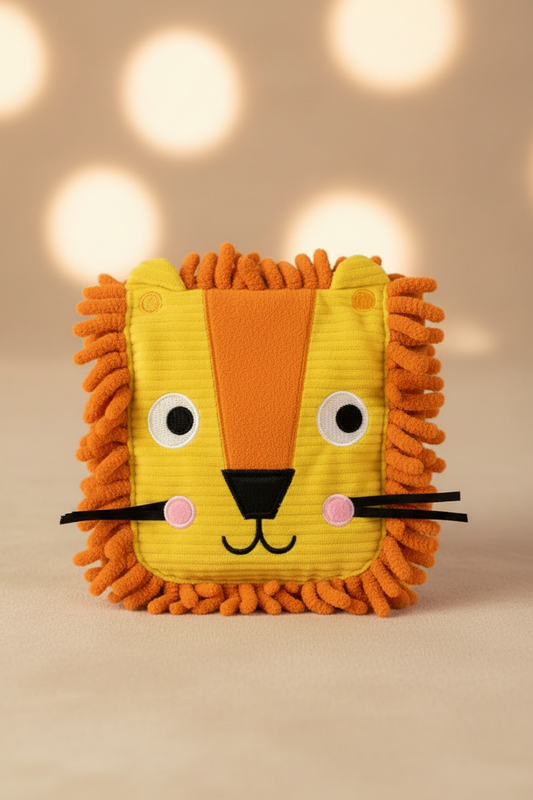 Sensory Snuggables Roar! Hand-Puppet Cloth Book.