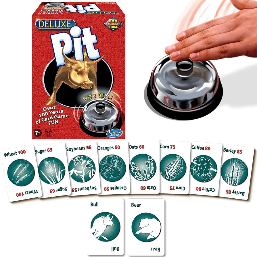 Deluxe Pit, Classic Frantic Trading Card Game. (New)