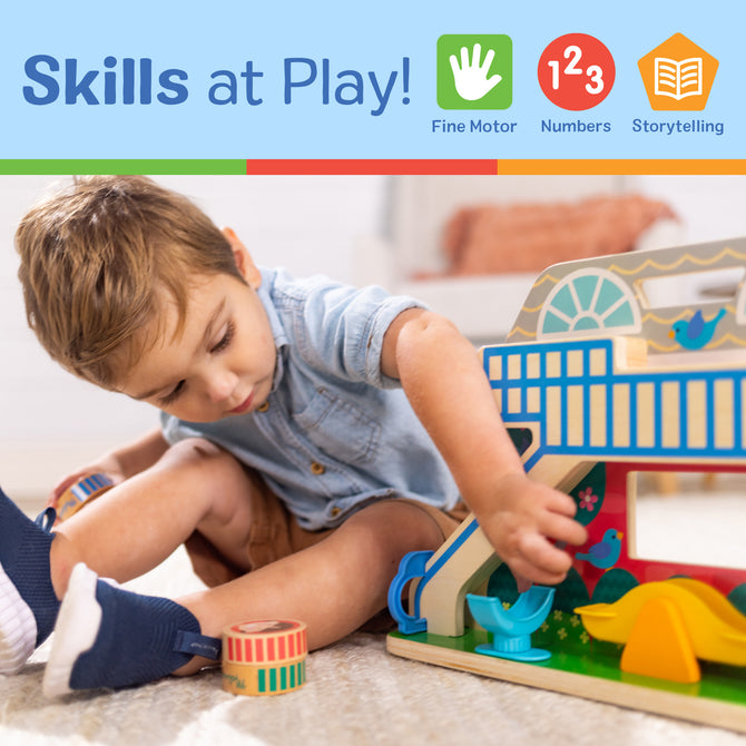 Melissa & Doug GO Tots Schoolyard Tumble. (2 tots available)(Rs 300 advance)