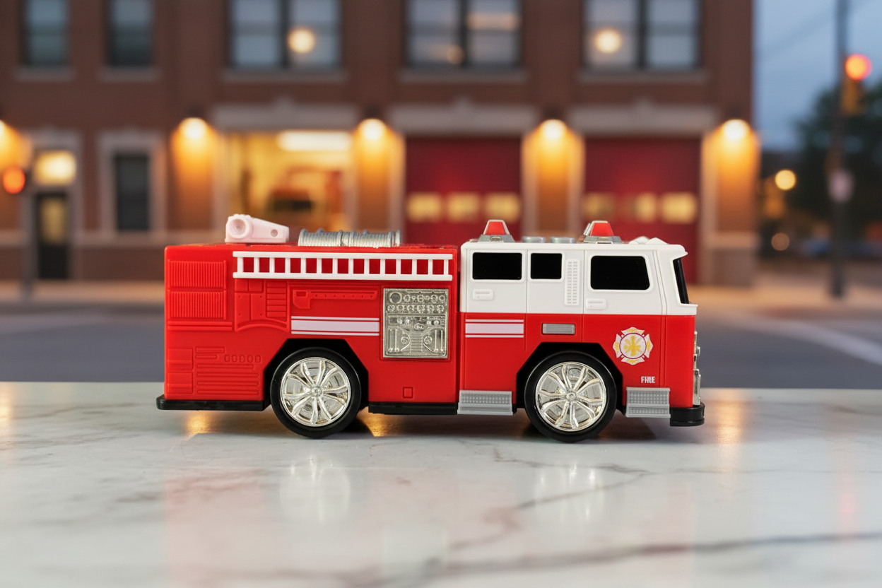 Adventure Force Musical City Service Fire Truck Toy.(new batteries required)