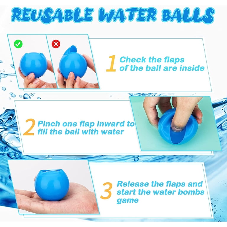 REUSABLE WATER BOMBS. (New)