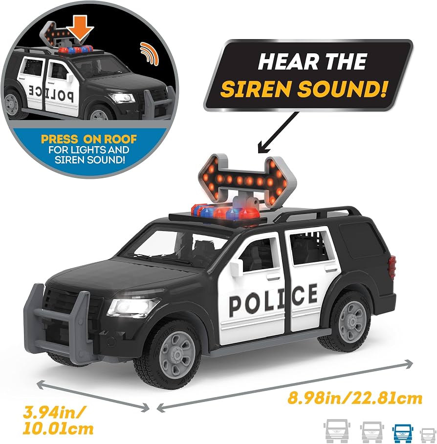 DRIVEN by Battat Police SUV.(new batteries required) (Rs 250 advance)