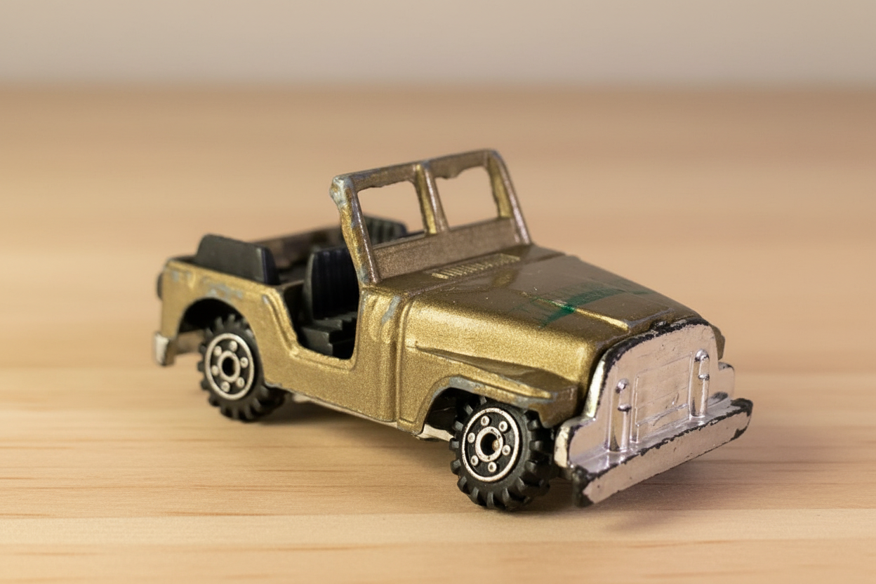 Mattel Majorette Jeep CJ-7 Die-Cast Toy Vehicle.