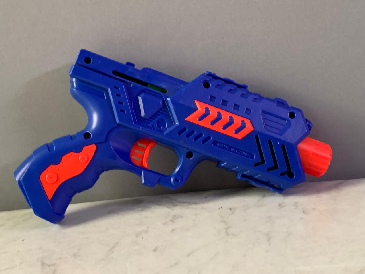 2-in-1 Soft Dart and Water Gel Ball Blaster Toy Gun. (Without blasters)