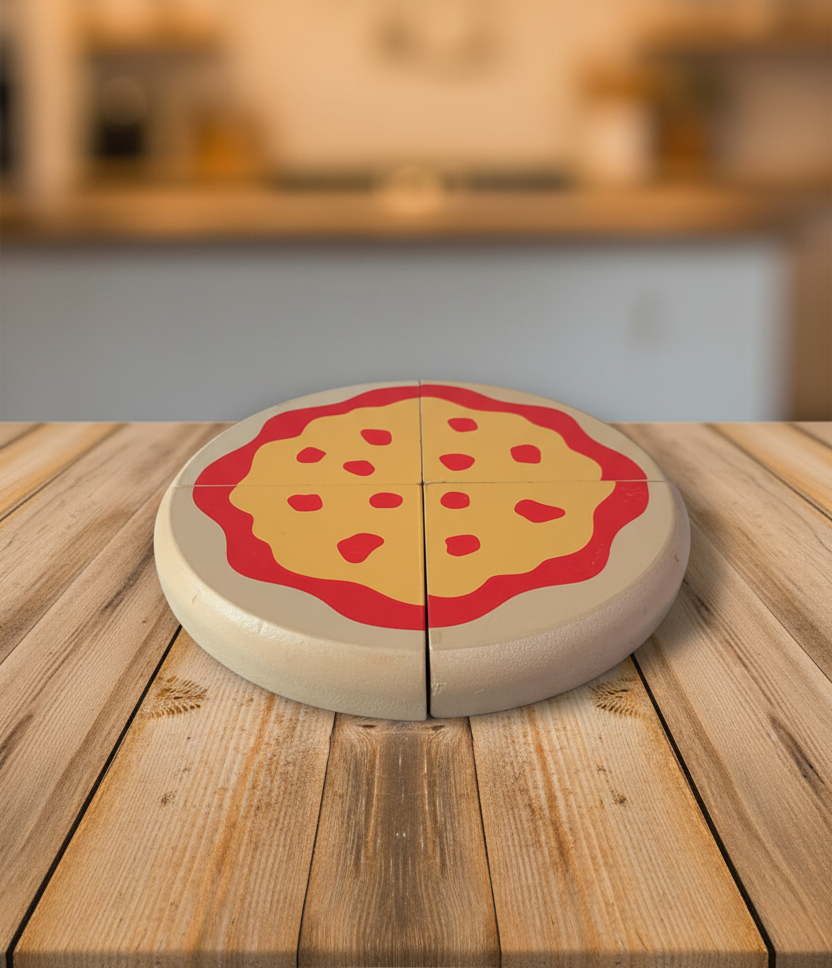 Wooden Toy Pizza.