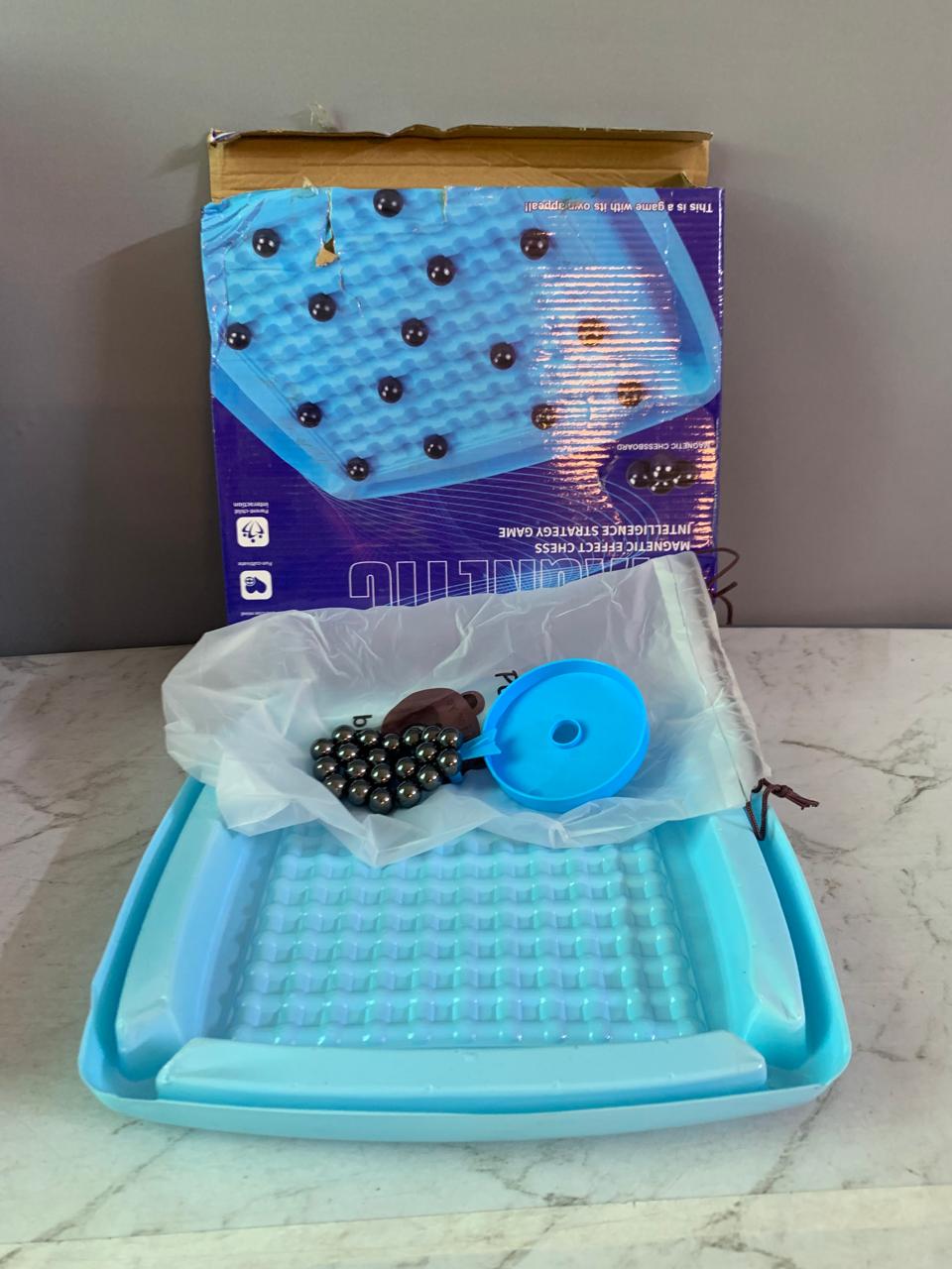 Portable Magnetic Chess Game with Magnet Balls. (Rs 250 advance)