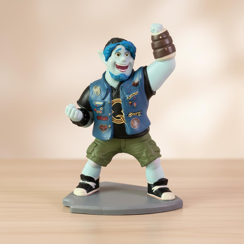 Disney Pixar Onward Barley Lightfoot Figure.