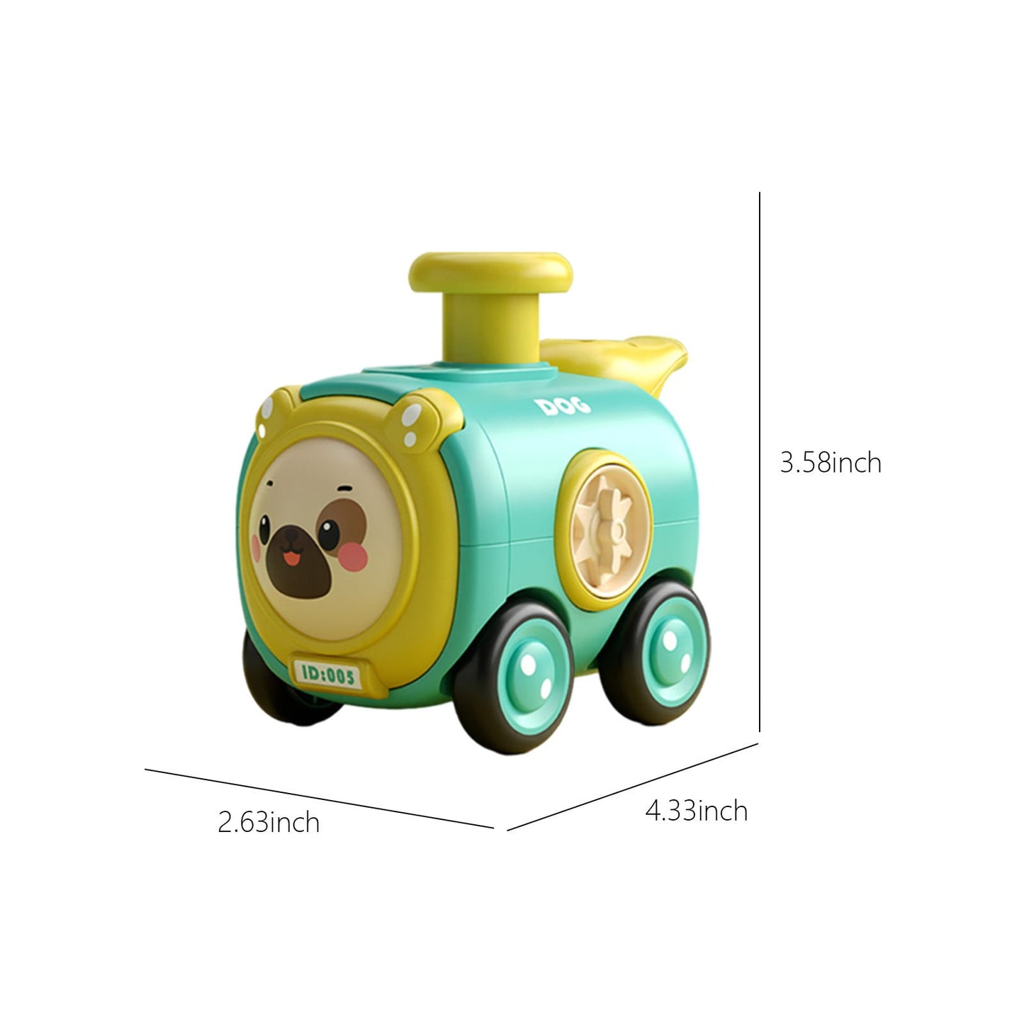 ATORSE Animal Face Changing Inertia Car.