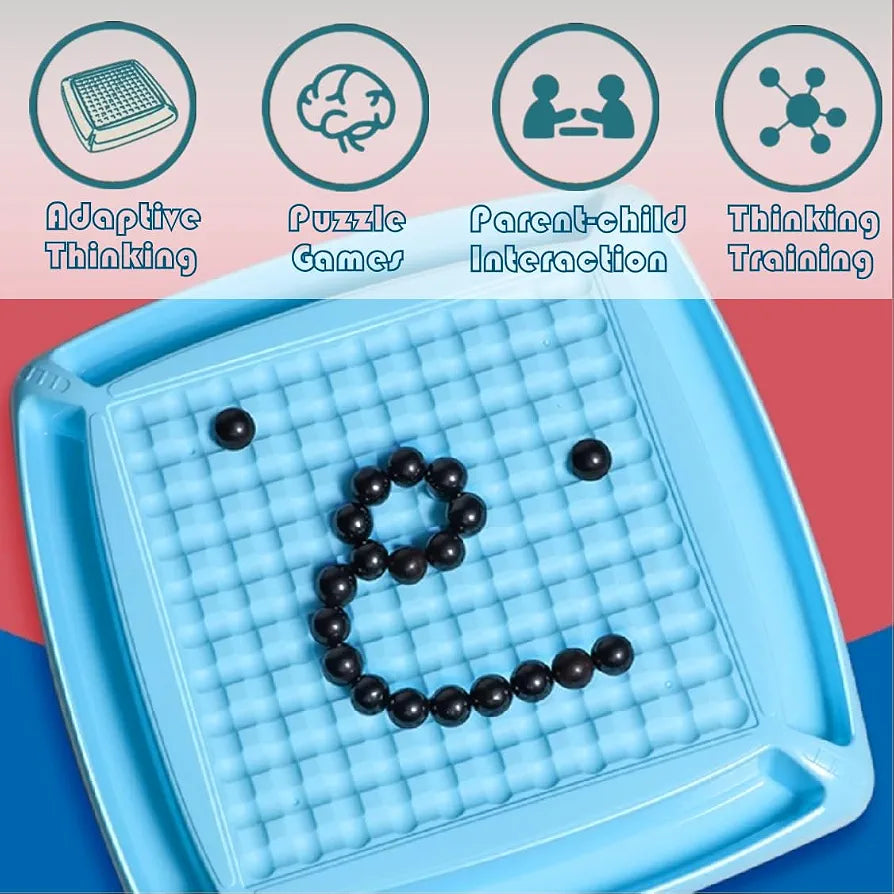 Portable Magnetic Chess Game with Magnet Balls. (Rs 250 advance)