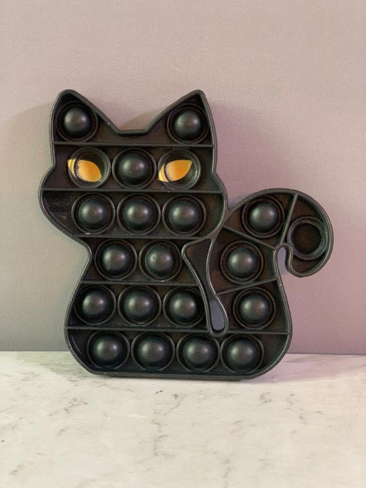Black Cat "Pop It" Bubble Fidget Toy.